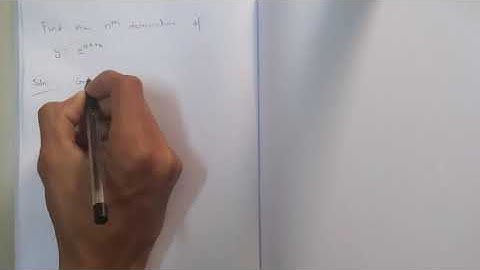 Find the nth derivative of y=e^ax+b     |  Successive differentiation