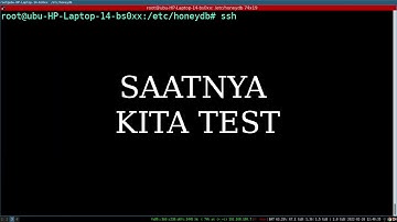 HOW TO MAKE HONEYPOT IN UBUNTU WITH HONEYDB