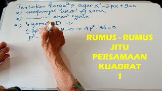 rumus persamaan kuadrat 1