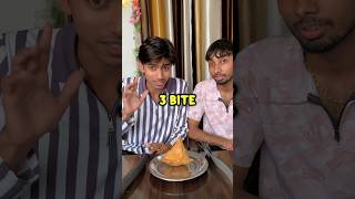 Less Bite Challenge 🤣.. #foodchallenge #shorts #challenge