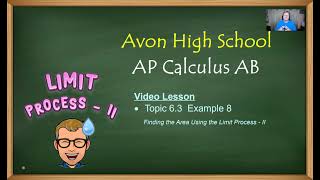 Avon High School - AP Calculus AB - Topic 6.3 - Example 8