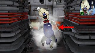 Rod Gets Burned Inside Steam|| Icescream 5 New Hidden Glitch