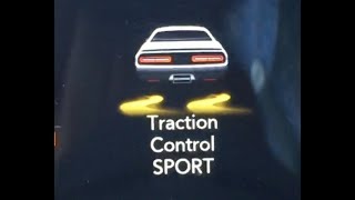 Traction Control Sport OFF on 5.7 Hemi Dodge Challenger Trac VSC Stability Off Button ESC ESP Light