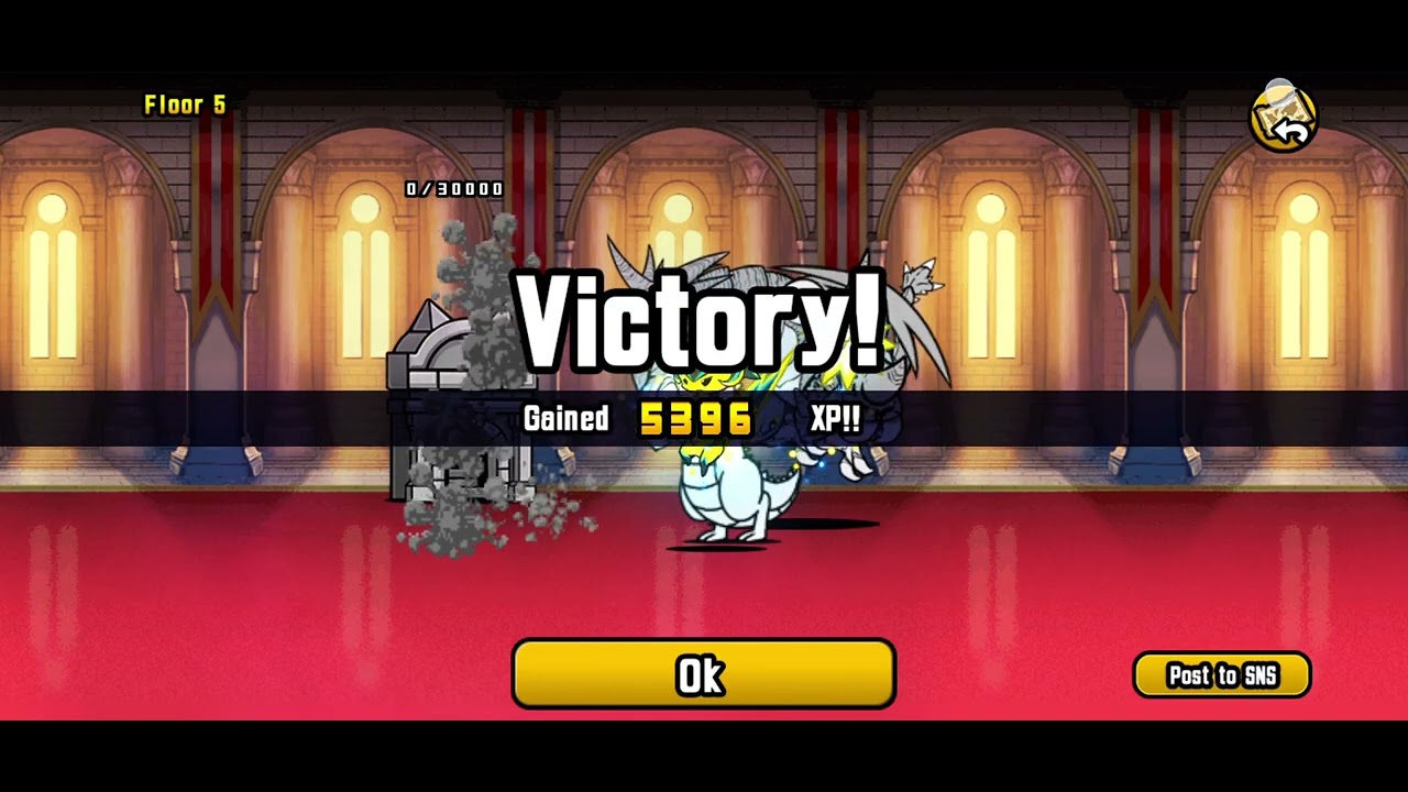 I play battle cats again