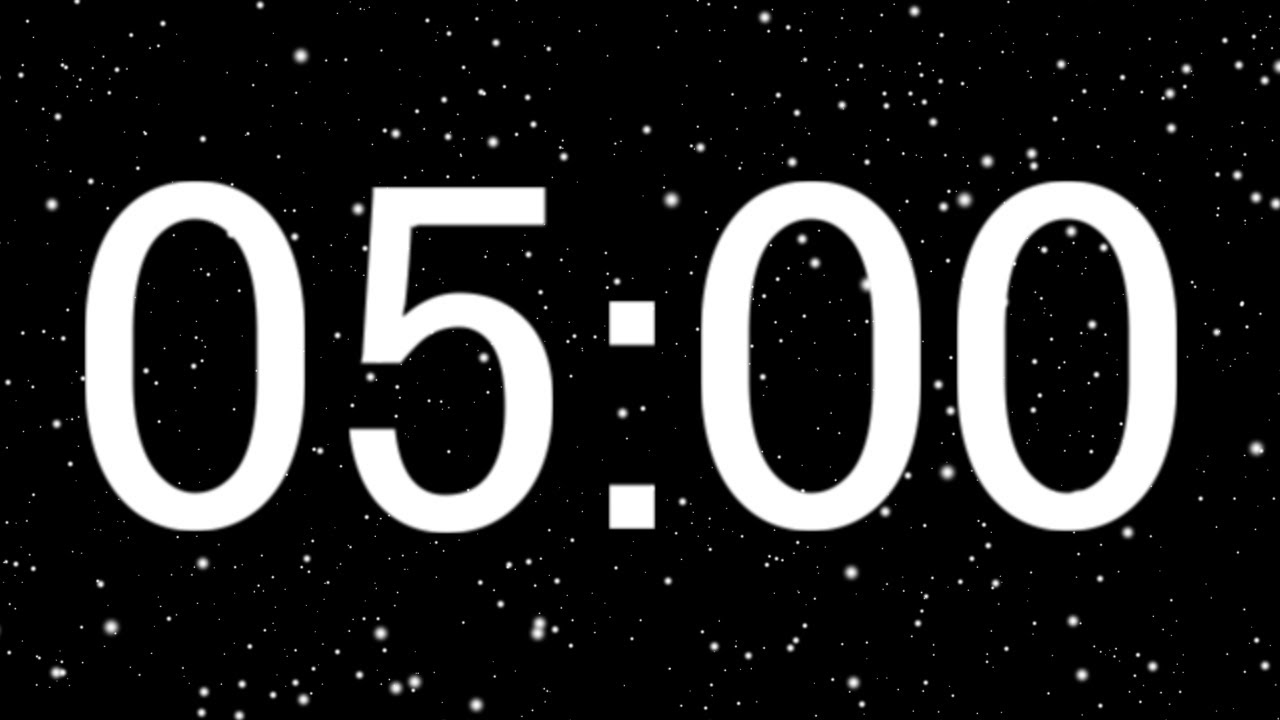5 Minute Countdown Timer with alarm, without music [for work/study ...