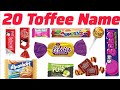 Toffee name टॉफियों के नाम Pre kids Knowledge video | Pre kids picture and sound learning video