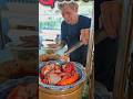 BBQ red roasted pork with rice, amazing asian street food. #thaifood #localfood