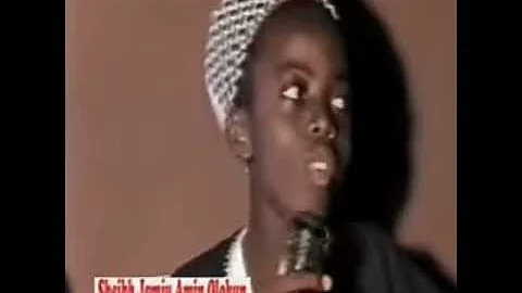 The rare lecture of Sheik Jamiu Amiolohun as a young boy