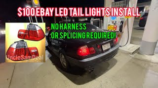 $100 LED E46 M3 Eagle Eye Tail Lights Install | NO HARNESS, SPLICING, OR CODING REQUIRED