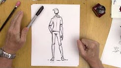 How to Draw a Man in a Back View - Step-by-Step