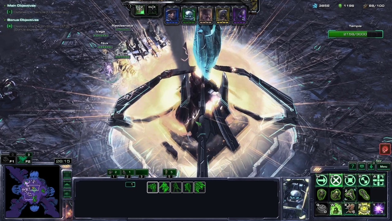 StarCraft 2 Co-op | Tychus & Stukov | Temple of the Past | Brutal