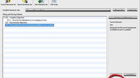 Custom Standards and Learning Outcomes Editor