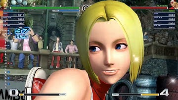 KOF XIV Mary Triple-Double Rolling Combo (1~4 meter, corner)