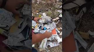 #money#foundmoney#shortvideo シ #dollars #reelsfb #garbage #trash #reelsviralシ #usa#dump #treasure 19