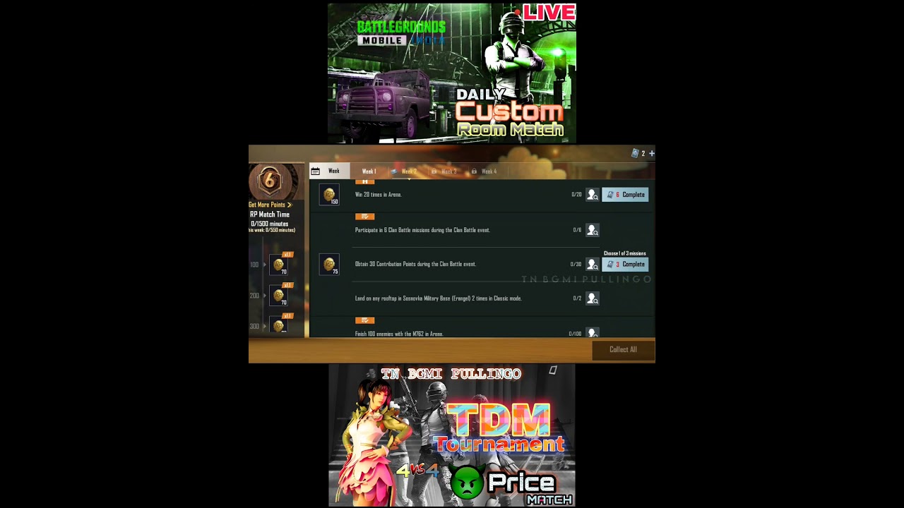 M6 Royal Pass / Week 2 / TN BGMI PULLINGO 