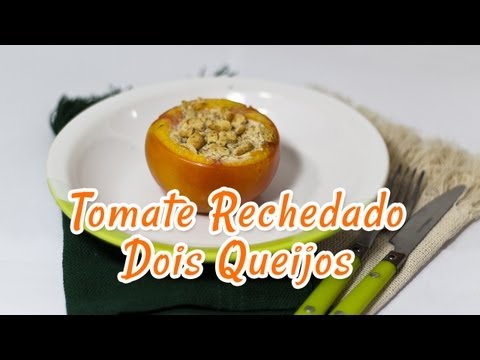 Tomate Recheado 2 Queijos Light - Receitas de Minuto #38