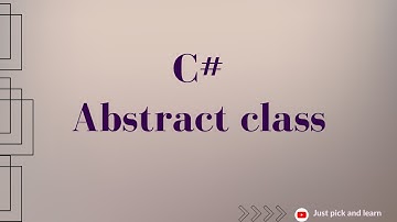 Abstract class in C# | C# object-oriented programming | C# oops