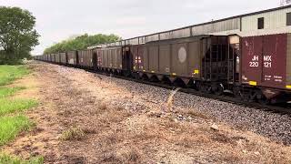 BNSF ES44ACH 3283 Lead’s the C-CDMPAM Southbound Loaded Coal Train in Springfield Missouri