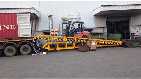 Dock Ramp for Loading Unloading Goods at Site | JOIST Material Handling Equipment