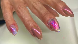 Practicing Nail Art for an Upcoming Client Appointment.  Starburst Design!