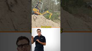 How to keep your mini excavator from rolling over #shorts
