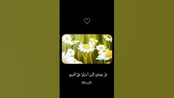 💫 📖✨ لَا تَقۡنَطُواْ مِن رَّحۡمَةِ ٱللَّهِۚ  للقارئ محمد اللحيدان #تلاوة_هادئة #quran #لايك #اكسبلور