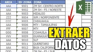 COMO EXTRAER DATOS DE UNA CELDA EN EXCEL?  FACIL