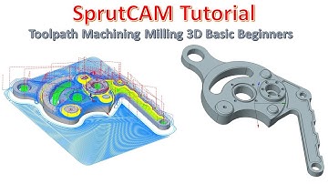 SprutCAM Tutorial #133 | How to Toolpath Machining Milling 3 Axis Advanced