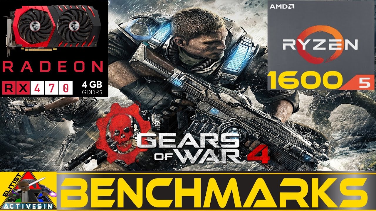 Gears of War 4 - Ryzen 5 1600 + RX 470 | 1080P ULTRA SETTINGS