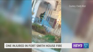 One person hospitalized after house fire in Fort Smith