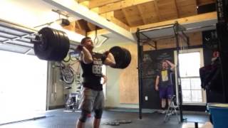 315 power clean + push jerk