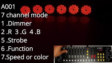 DMX 512 Controller LED Par Light  DMX 512 LED PAR Demo PL024F