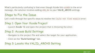 Resolving the Could not find module 