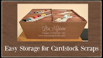 Quick Crafting Tip - Easy Storage for Cardstock Scraps