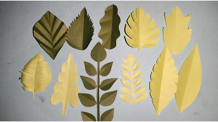 11 ways to make paper leaves / DIY paper craft / #artandcraft