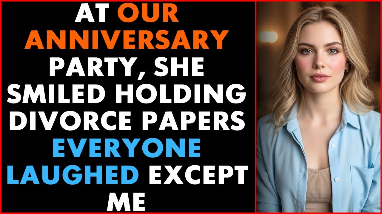 At Our Anniversary Party, She Smiled Holding Divorce Papers Everyone