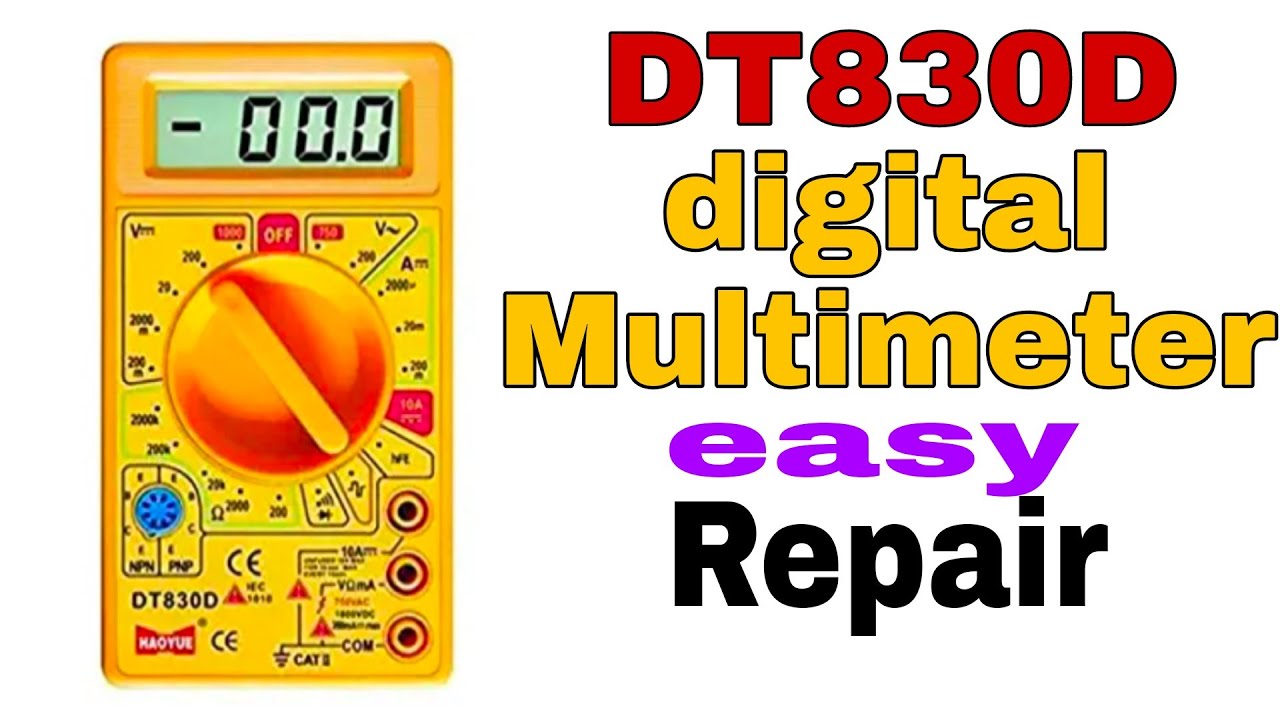 How to repair Digital Multimeter YouTube