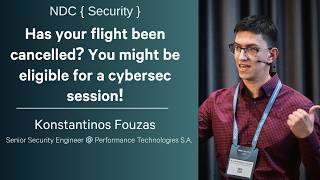 Has your flight been cancelled? You might be eligible for a cybersec session! - Konstantinos Fouzas