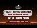 DAY 73 SUB: INDIAN POLITY TOPIC: DOCTRINE OF CLEAN STATE ARAM'S RUSH THROUGH FOR PRELIMS 2026