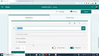 Creating Quiz Using Microsoft Forms (Part 1)