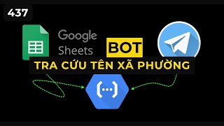 Google sheets - Tạo Bot Telegram tra cứu tên Xã Phường trước và sau Sáp nhập #v437