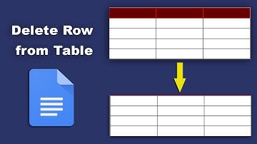 How to delete a table row in google docs document