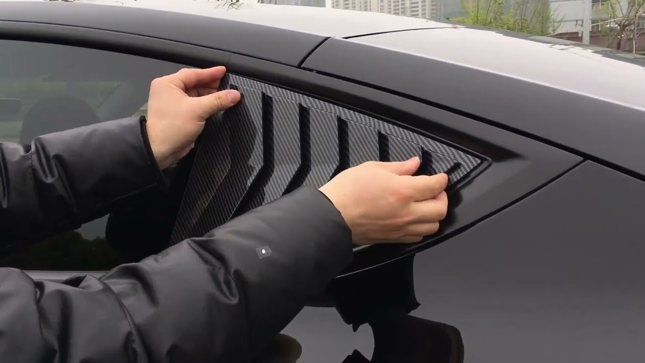 2pcs Blinds Rear Triangular Window Sunshade Modification Accessories for Model Y