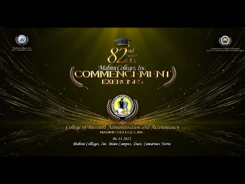 College of Business Administration and Accountancy: 82nd Commencement Exercises 2022