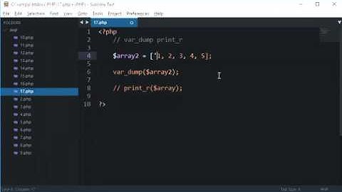 PHP Tutorial 17: var_dump and print_r
