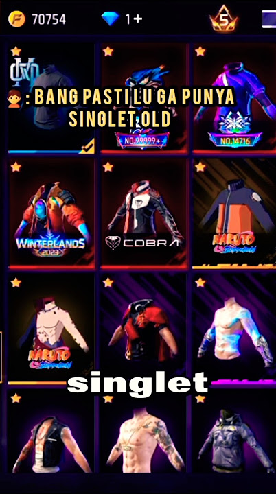 Masa Sih Singlet Seperti Ini Di Bilang OLD 🙄#ff #freefire #shorts