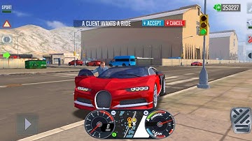 Taxi Sim 2022 Evolution - Bugatti Chiron (1500 HP) - VIP UBER Driver Gameplay - Driving in New York