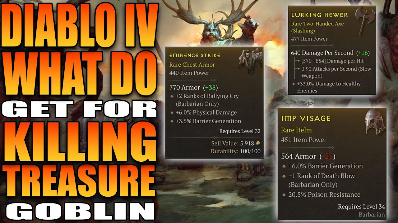What Do You Get For Killing The Treasure Goblin In Diablo IV