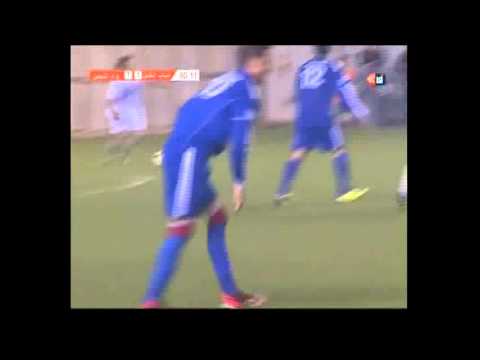 فرصة خضر يوسف الرائعة في نهائي كأس أبو عمار شباب الخليل 2 1 وادي النيص