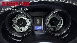 Mitsubishi Pajero - Reset Service Oil Light